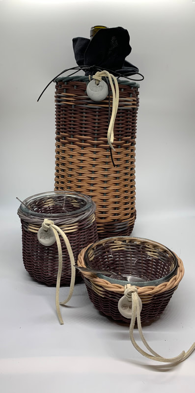 reggie kastler, basketry, baskets, colorful baskets, artistic baskets