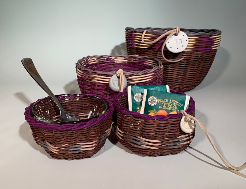 regina kastler, basketry, baskets, colorful baskets, artistic baskets