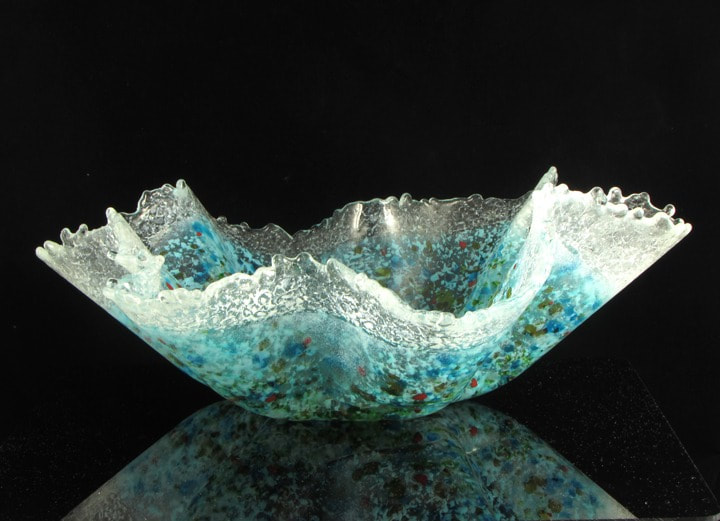 morgan bell, glass art, glass bowls, art glass bowls