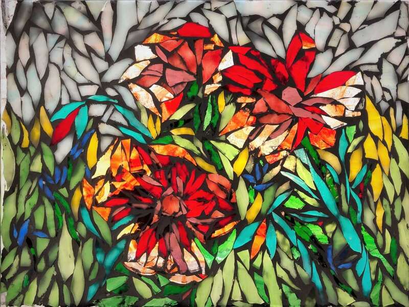 Christine Crowell, Encaustics, Oils and Glass Mosaics